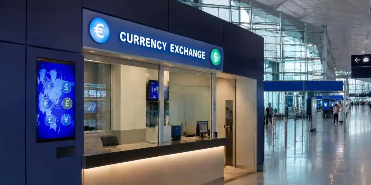 Currency exchange at Frankfurt Airport