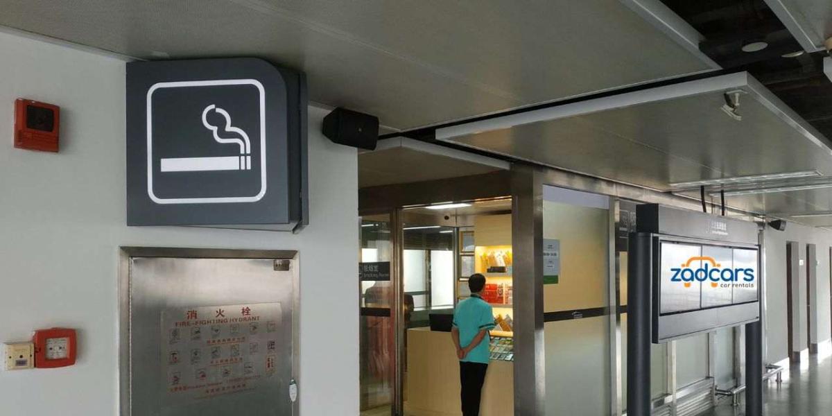Manchester Airport Smoking Area