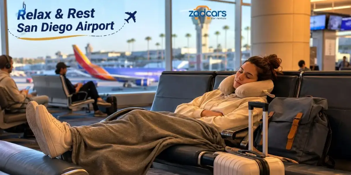 Sleeping at San Diego Airport