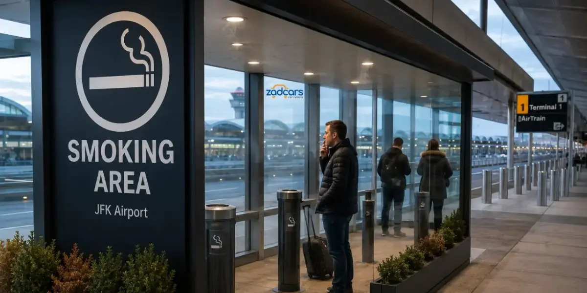 Smoking Area in JFK Airport
